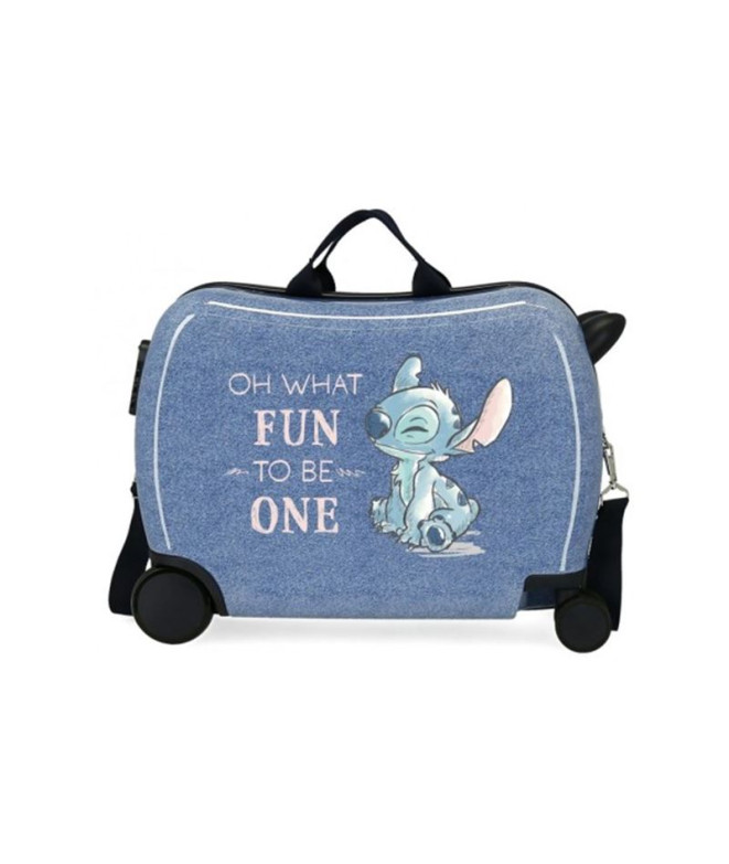 Valise Enfant Disney Abs Rolling 4W.Stitch Dace...