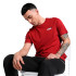 T-shirt Décontracté Homme Puma Ess+ 2 Col Small Logo Intense Red