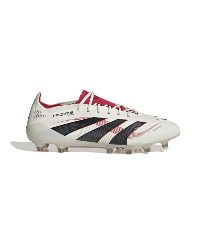football adidas Predator Bottes Elite AG blanches