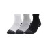 Chaussettes Fitness Under Armour par Performance Tech 3Pk Qtr Grey