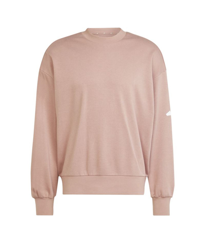 Sweat adidas French Terry Homme Swt Rose/Blanc