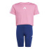 Ensemble Fitness adidas Set Fille de Jg Tr-Es 3Bandas Pink