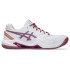 Chaussures Gel Femme padel ASICS -Dedicate 8 Padel White/Dark Ube