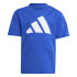 T-shirt adidas Enfant Grand logo bleu/blanc