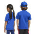 T-shirt adidas Enfant Grand logo bleu/blanc