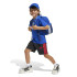 T-shirt adidas Enfant Grand logo bleu/blanc