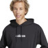 Sweat adidas French Terry Homme Lin Hd Noir/Blanc