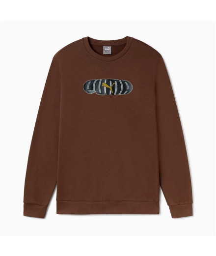 Sweat Puma Essentials+ Graphic Crew Fl Homme