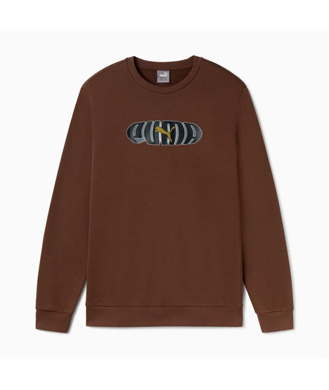 Sweat Puma Essentials+ Graphic Crew Fl Homme