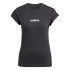 T-shirt adidas Femme Lin Sj Noir/Blanc