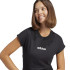 T-shirt adidas Femme Lin Sj Noir/Blanc