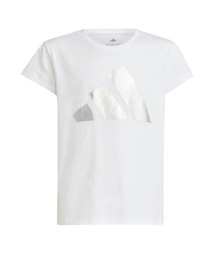 T-shirt adidas Fille Jg Glam White