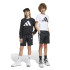 Pantalons adidas Enfant 3 bandes Wv Sh Noir/Blanc