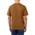 T-shirt Homme Carhartt K87 Pocket S/S T-Shirt Oiled Walnut Heather
