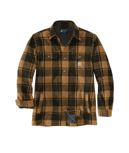 Veste Homme Carhartt Flannel Sherpa-Lined Shirt Jac...