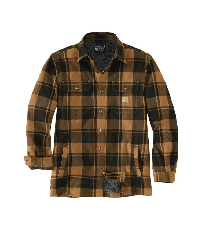Veste Homme Carhartt Flannel Sherpa-Lined Shirt...