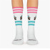 Chaussettes Jimmy Lion Athletic Delorean White Homme
