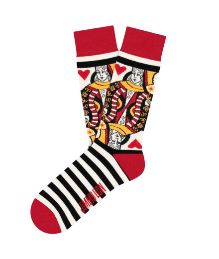 Chaussettes Jimmy Lion Queen Of Hearts Blanc