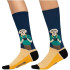 Chaussettes Jimmy Lion Le Photographe Bleu Foncé