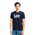 Homme Lee Wobbly Logo Tee Bleu marine