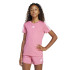 T-shirt Fitness adidas Fille de Jg Tr-Es 3Bandas Pink