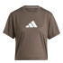 T-shirt Fitness adidas Femme by Essentials Big Performance Logo Olive Green