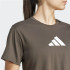T-shirt Fitness adidas Femme by Essentials Big Performance Logo Olive Green