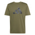 T-shirt adidas Homme Logo Camo Vert foncé