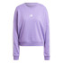 Sweat adidas French Terry Femme 3 Bandes Swt Violet/Blanc