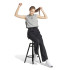 Pantalons adidas Femme Linear Fleece Cargo Noir