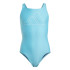 Maillot de bain Natation adidas Fille de Big Bars Suit G Blue/White