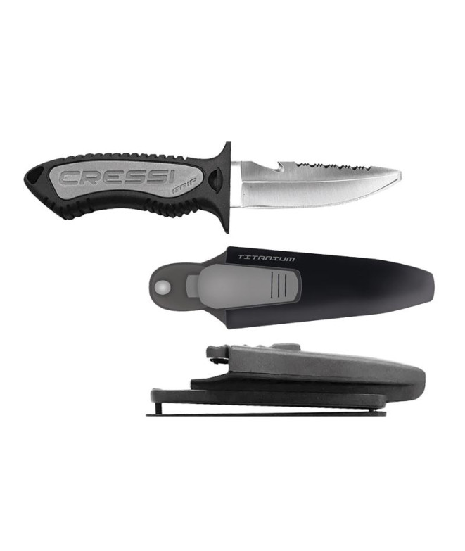 Couteau Grip Pointe Plate Cressi