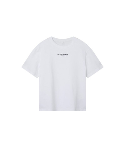 T-shirt Enfant name it Nkmbrody Ss Nreg Bright White