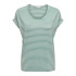 T-shirt Only moster Stripe S/S Jadeite Femme