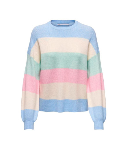 Sweat Only Onlatia tripe Kentucky Blue Femme