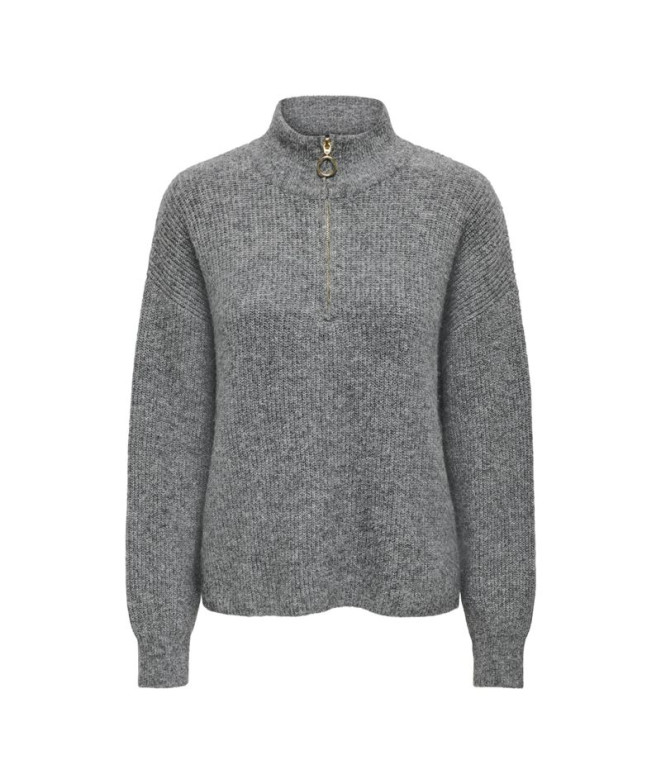 Sweat Femme Only Onltokyo Solid L/S Zip Dark...