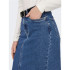 Pantalon Femme Only Onlsiri Front Slit Dnm Gua Black Denim