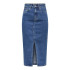 Pantalon Femme Only Onlsiri Front Slit Dnm Gua Black Denim