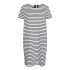 Robe Vero Moda Vmabby Ss Short Zip Dress Jrs Noos Snow White