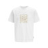 T-shirt Homme Jack and Jones Jcotarmac Camo Front w Neck Bright White