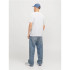 T-shirt Homme Jack and Jones Jcotarmac Camo Front w Neck Bright White