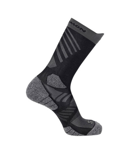 Chaussettes Trail Salomon de Aero Crew Noir/Castelrock