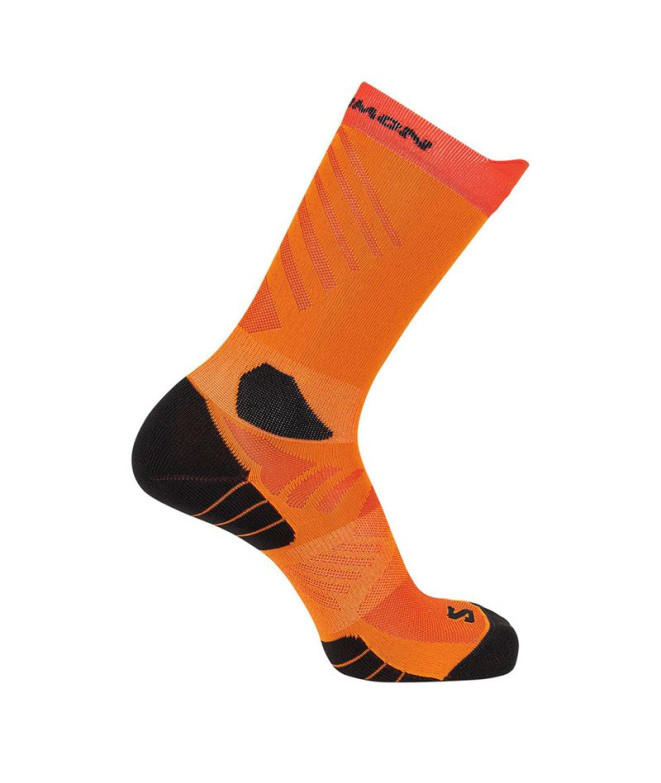 Chaussettes Trail Salomon de Aero Crew Rouge...
