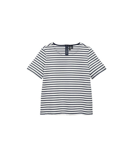 T-shirt Vero Moda mabby Zip Snow White Femme