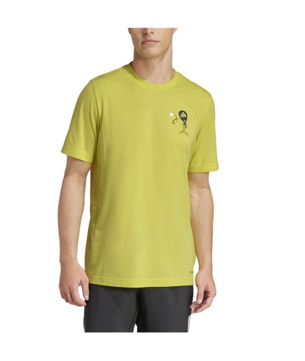 T-shirt adidas Homme Padel Zone G Pure Sulfur