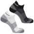 Chaussettes Trail SalomonPack de Aero Ankle 2- Blanc/Noir