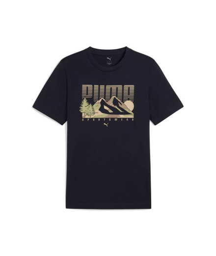 T-shirt Homme Puma Graphics Mountain Tee New Navy