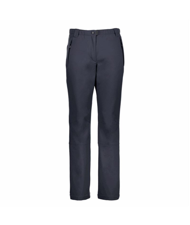 Pantalon de Montagne Campagnolo Long Femme Gris...