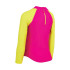 T-shirt Natation Haut Fille de Zoggs Long Sleeve Zip Sun Yellow/Pink