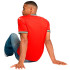 T-shirt Football Homme de Puma Portugal Home Repl Red